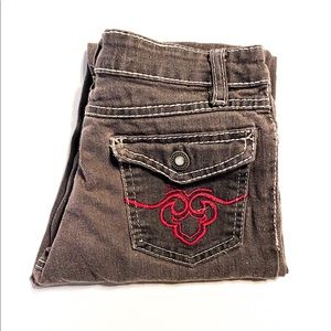 LIQUID GOLD GIRL Distressed Jeans